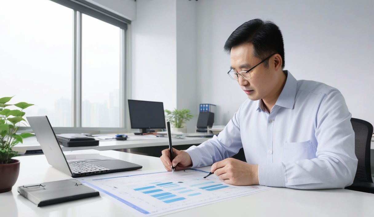 合肥企业主查看AI搜索可见度诊断报告,对应GEO优化服务的第一步诊断环节