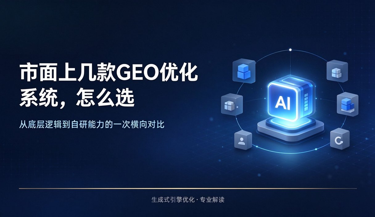 界问GEO优化系统的七大核心特点信息图：自研可改Agent、万字提示词精调、多平台风格定制、10 Agent协同、生图自动评分升级、持续迭代、20元起充+AI客服建站