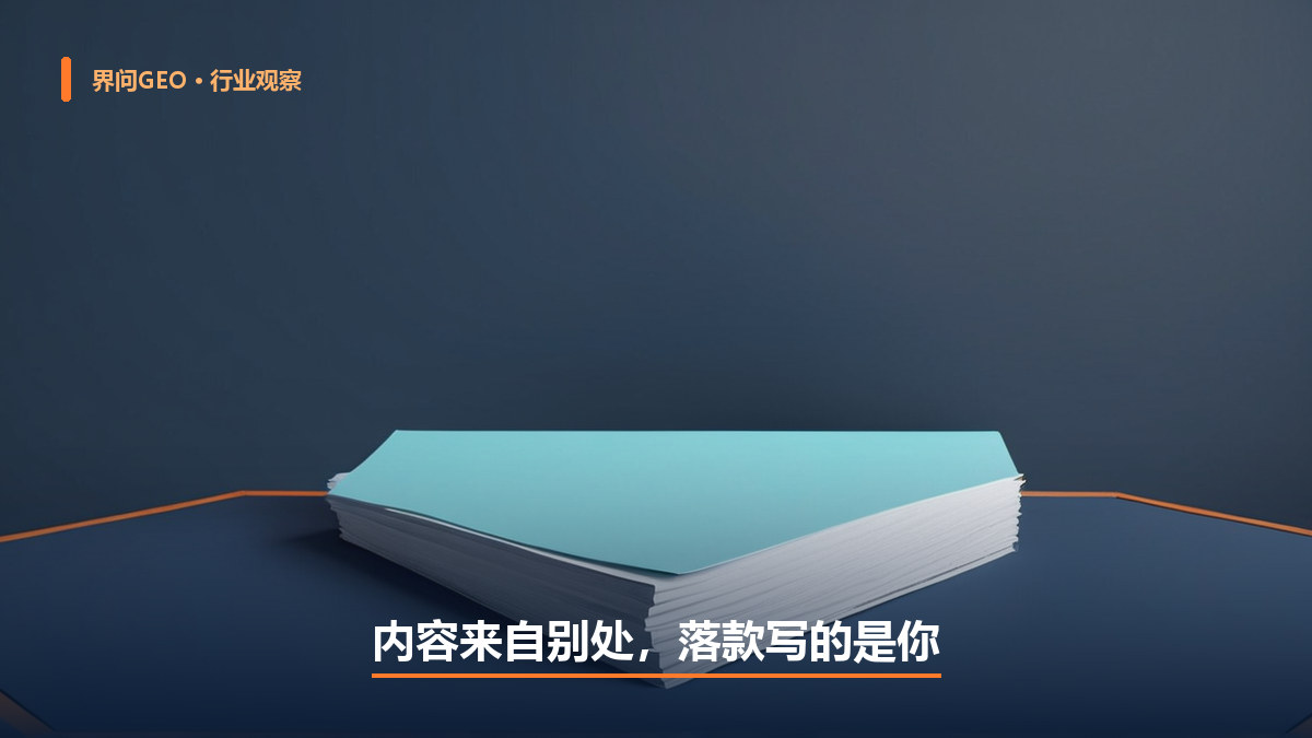 配图:一份干净的官方文件被拉到别处的灰色文件堆旁——内容来自别处,落款写的是你
